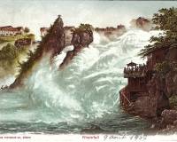 postkarte rheinfall